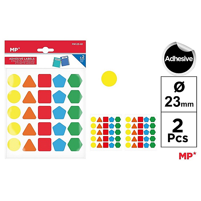 STICKER IPB 23MM 2 COLI/SET FORME GEOMETRICE PN125-61 [1]