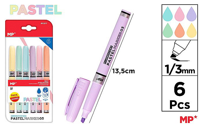 TEXTMARKER IPB PASTEL 6/SET VARF 1MM-3MM PE517 [1]