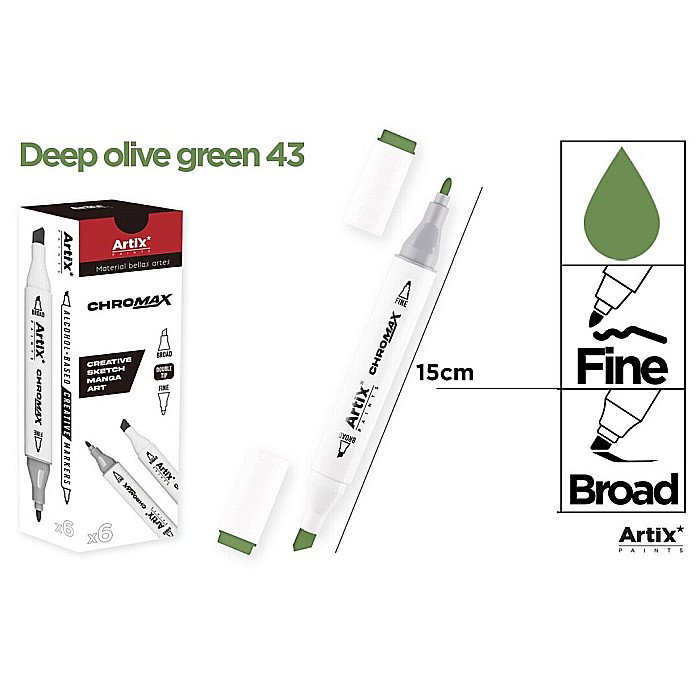 ART MARKER IPB 2 CAPETE VERDE MASLINIU INTENS 43 PP915-43 [1]