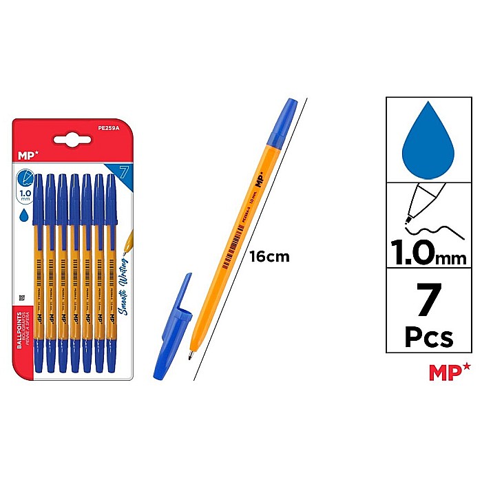 PIX IPB CORP GALBEN 1.0MM 7/SET ALBASTRU PE259A [1]
