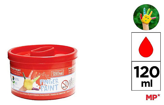 TEMPERA PENTRU DEGETE IPB 120ML ROSU PP615-04 [1]