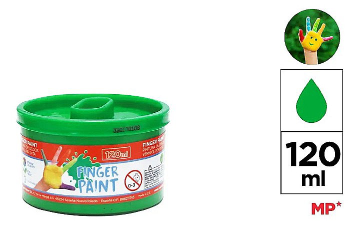 TEMPERA PENTRU DEGETE IPB 120ML VERDE PP615-06 [1]