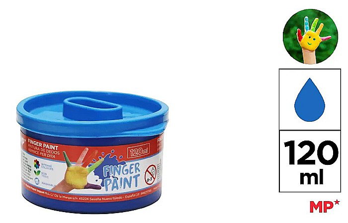 TEMPERA PENTRU DEGETE IPB 120ML ALBASTRU PP615-07 [1]