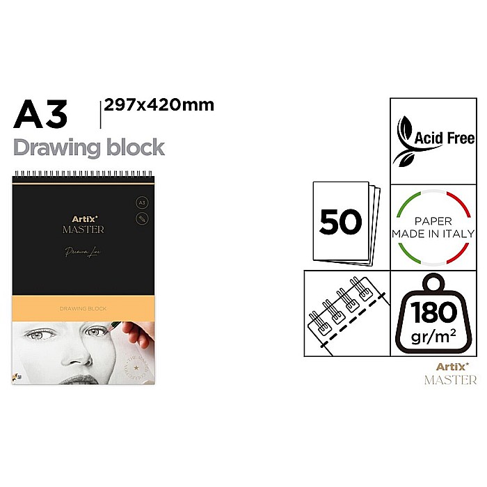 BLOC DESEN SCHITE IPB A3 ARTIX SPIRA 50F 180GR/M2 PB1019 [1]
