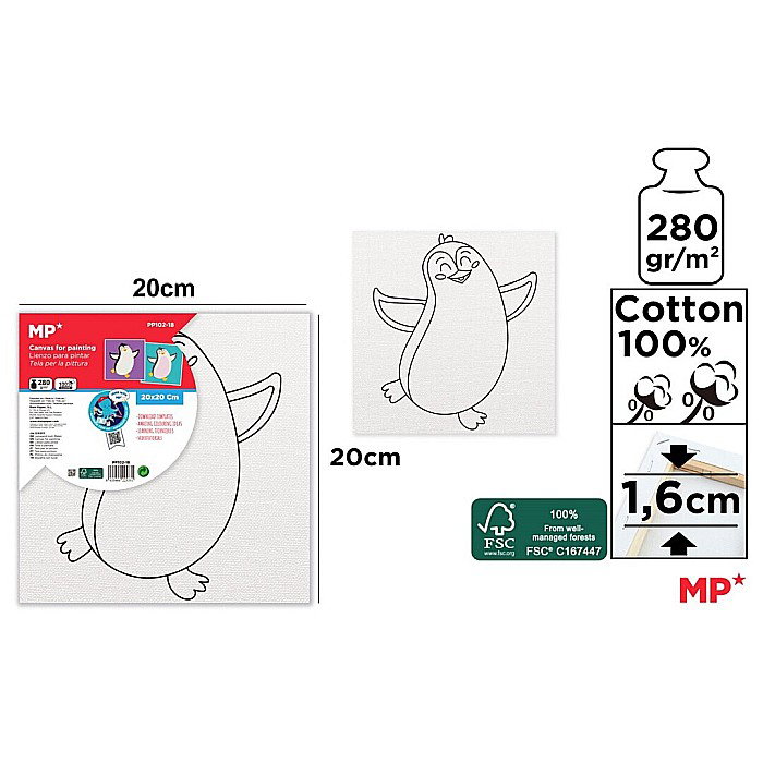 RAMA CU PANZA PREDESENATA IPB 20*20CM PINGUIN PP102-18 [1]