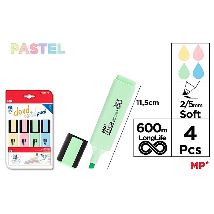 TEXTMARKER IPB 4/SET CULORI PASTEL PE534-04 [1]