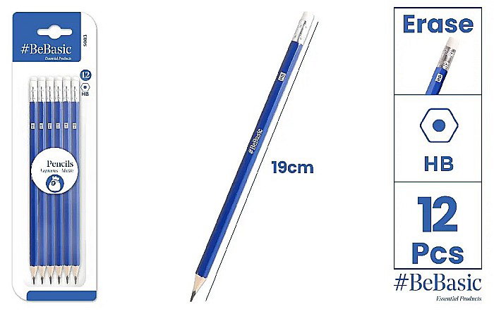 CREION GRAFIT BeBasic HB CU RADIERA 12/SET S003 [1]