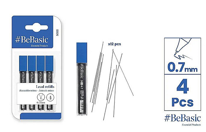 MINA CREION BeBasic 0.7MM HB, 4/SET S011 [1]