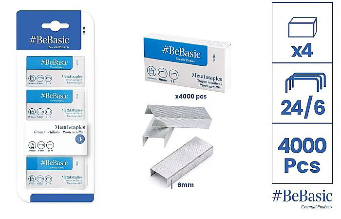 CAPSE BeBasic 24/6 METAL 4000/SET S018 [1]