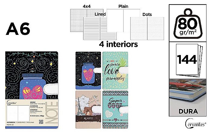 NOTES IPB A6 144 FILE FANTASY DIVERSE MESAJE CLAPA MAGNETICA PB476-39 [1]