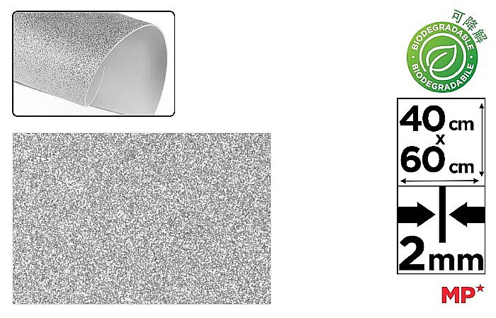 COALA GUMATA GLITTER IPB 40*60CM BIODEGRADABILA ARGINTIU PN595-02 [1]