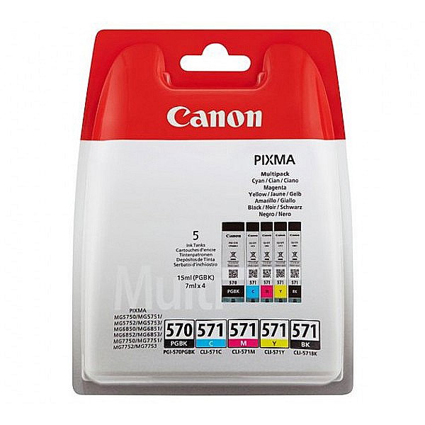 NEO PACHET CANON PGI-570BK + CLI-571 C,M,Y,BK [1]