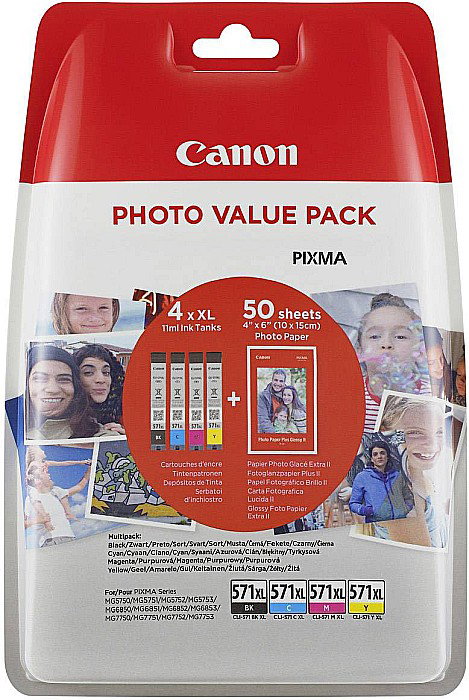 NEO CARTUS CANON CLI 571  BK, C, Y, M PACHET XL [1]