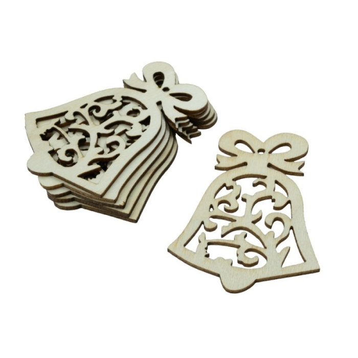 ACCESORII CREATIE LEMN CLOPOTEL CU FUNDITA A2552 [1]