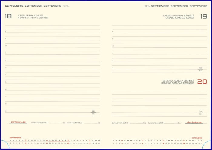 AGENDA DATATA LUX CANOA CU CLAPA NEGRU 15*21CM 2026 NGD3914N [3]