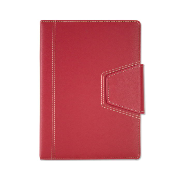AGENDA DATATA LUX PIELE ILARIA CU CLAPA ROSU  15*21CM 2026 371R [1]