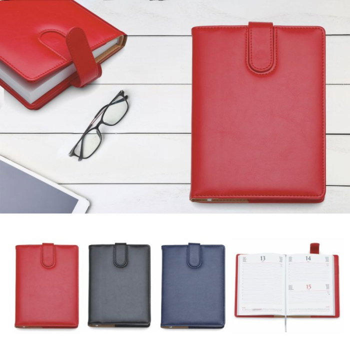 AGENDA DATATA LUX RIGA ROSU CU CLAPA  15*21CM 2026 390R [2]