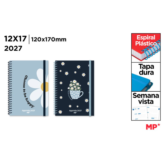 Agenda 12x17 2027 Spirala Elastic Datata Saptamanal AG27-09 [1]