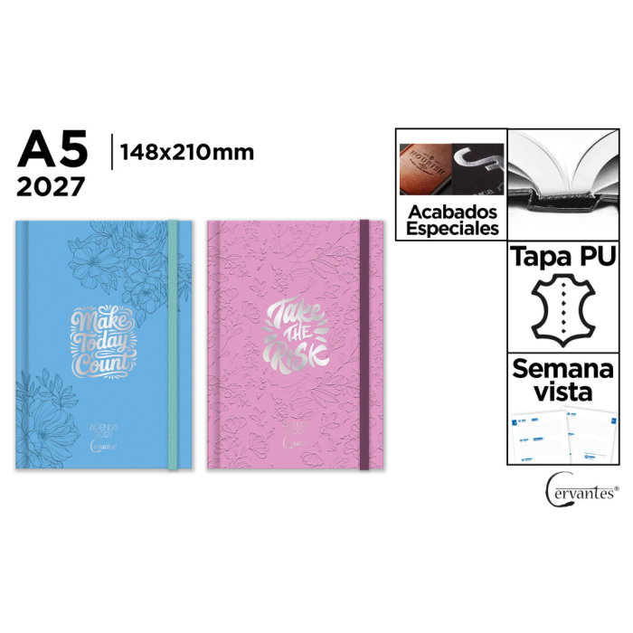 Agenda A5 2027 Elastic Datata Saptamanal Piele Eco CE27-03 [1]