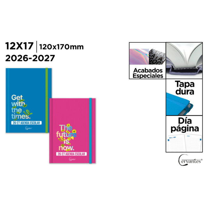 Agenda Școlară 2026/2027 17x12cm Datată cu Elastic CE267-5 [1]
