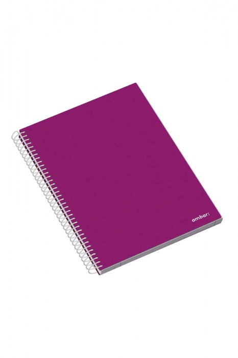 CAIET A4 120F SPIRA 5 SUBIECTE AMBAR HARD COVER 163528 PATRATELE [6]