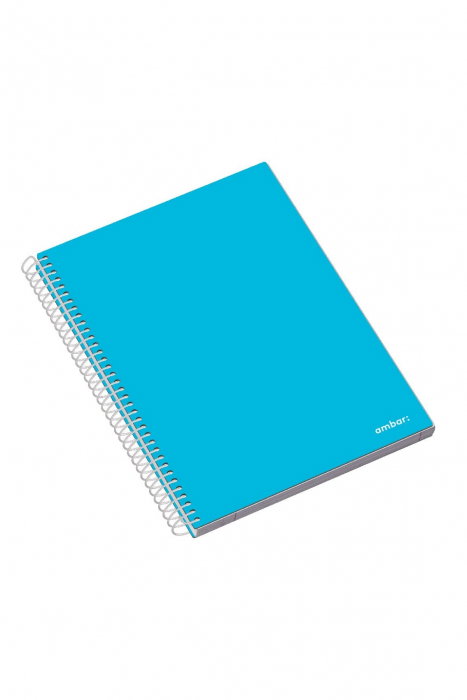 CAIET A4 120F SPIRA 5 SUBIECTE AMBAR HARD COVER 163528 PATRATELE [4]