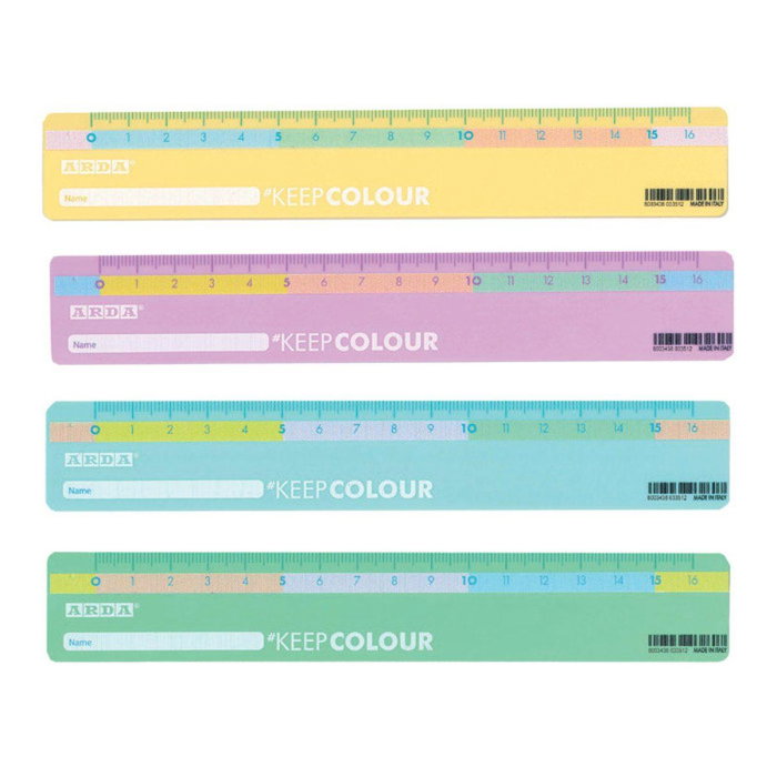 RIGLA 16CM KEEP COLOUR PASTEL R17PBAR [1]