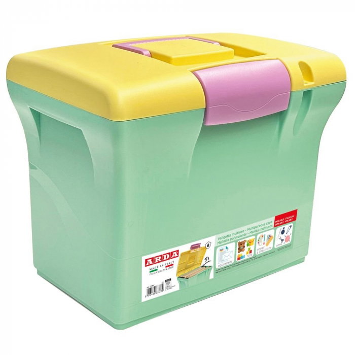 ARD SUPORT DOCUMENTE TIP VALIZA, CU CAPAC SI MANER, VERDE PASTEL 170PV [1]