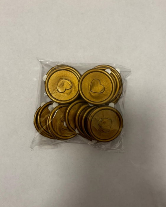 SET SIGILII NUNTA BRONZ CU INIMA 25/SET [3]