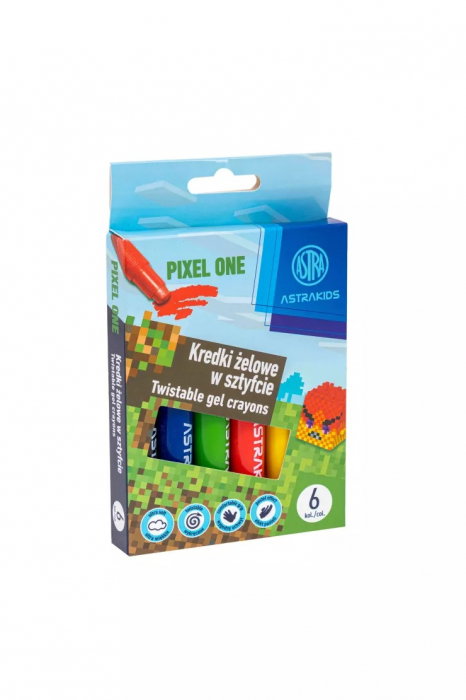 CREIOANE COLORATE CU GEL ASTRAKIDS PIXEL ONE 6 CULORI/SET 316024904 [1]