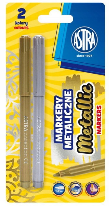 MARKER METALIC 2/SET, AURIU-ARGINTIU, 1-2MM 207023002 [1]