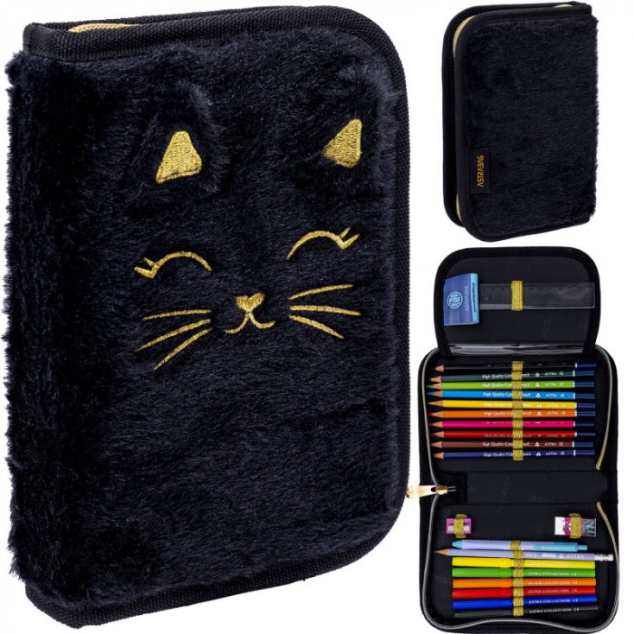 AS PENAR ECHIPAT 1 FERMOAR ASTRABAG FLUFFY KITTY BLACK  AC11 503025026 [4]