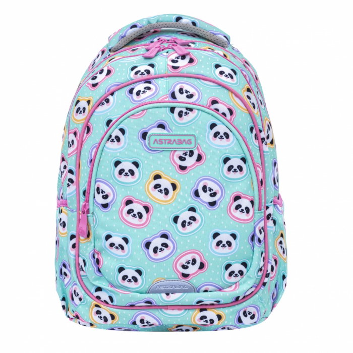 AS RUCSAC SCOLAR 3 COMPARTIMENTE ASTRABAG MINTY PANDAS AB330 502025010 [1]