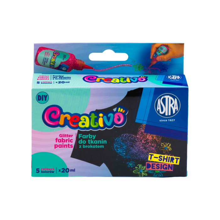 AS VOPSEA TEXTILE CREATIVO CU SCLIPICI 20ML 5 CULORI/SET 301025012 [3]