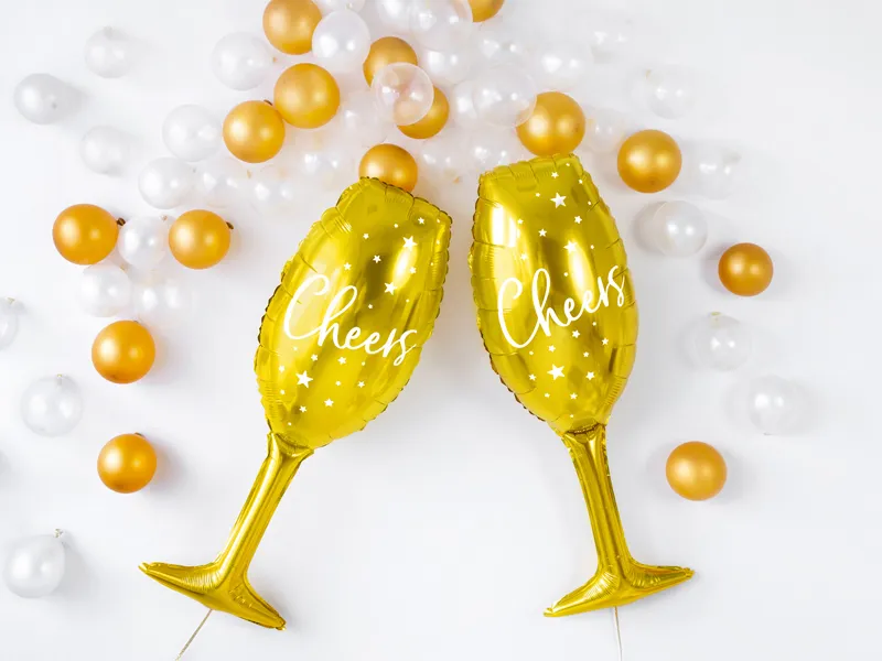 Set 10 Baloane Strong Balloons Metallic Gold 27cm - [4]