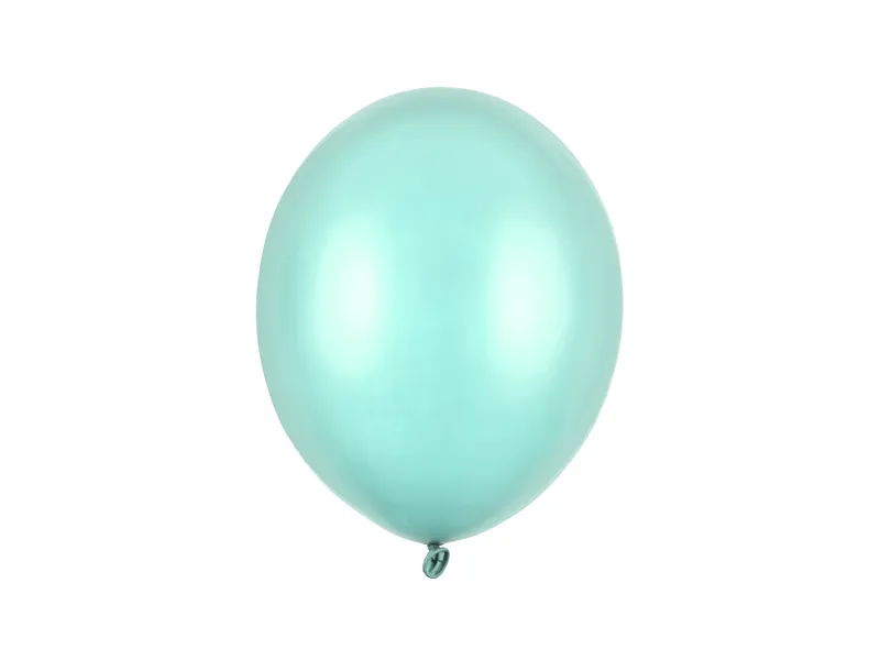 Set 10 Baloane Strong Balloons Metallic Mint Green 27cm [1]