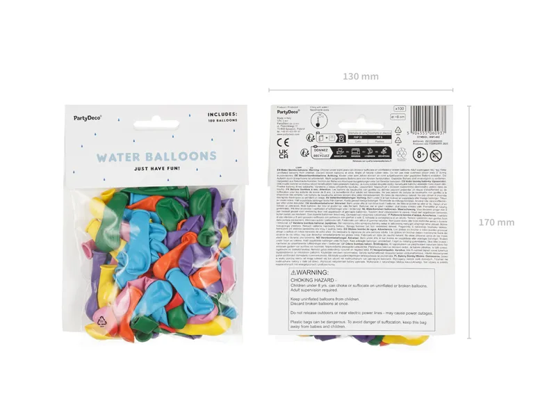 Baloane Water Bombs 100/Set Pastel Mix BW1-000 [5]