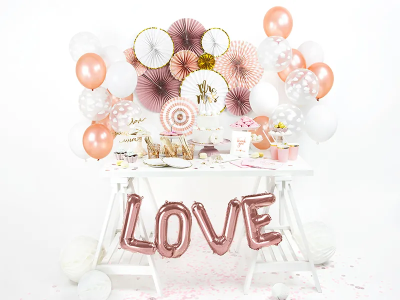Balon Folie Aluminiu Love Rose Gold 140x35cm FB17M-019R [2]