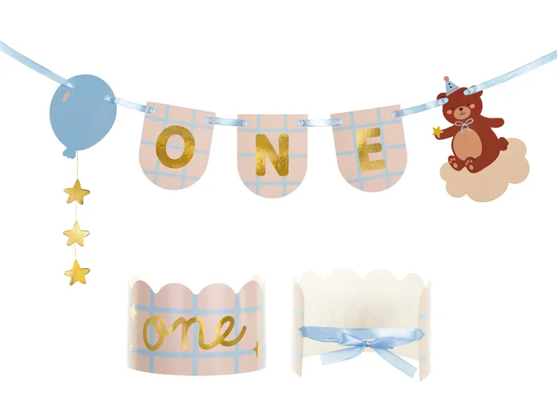 Set Banner Scaun și Coroniță Ursuleț Teddy GRL125 [2]