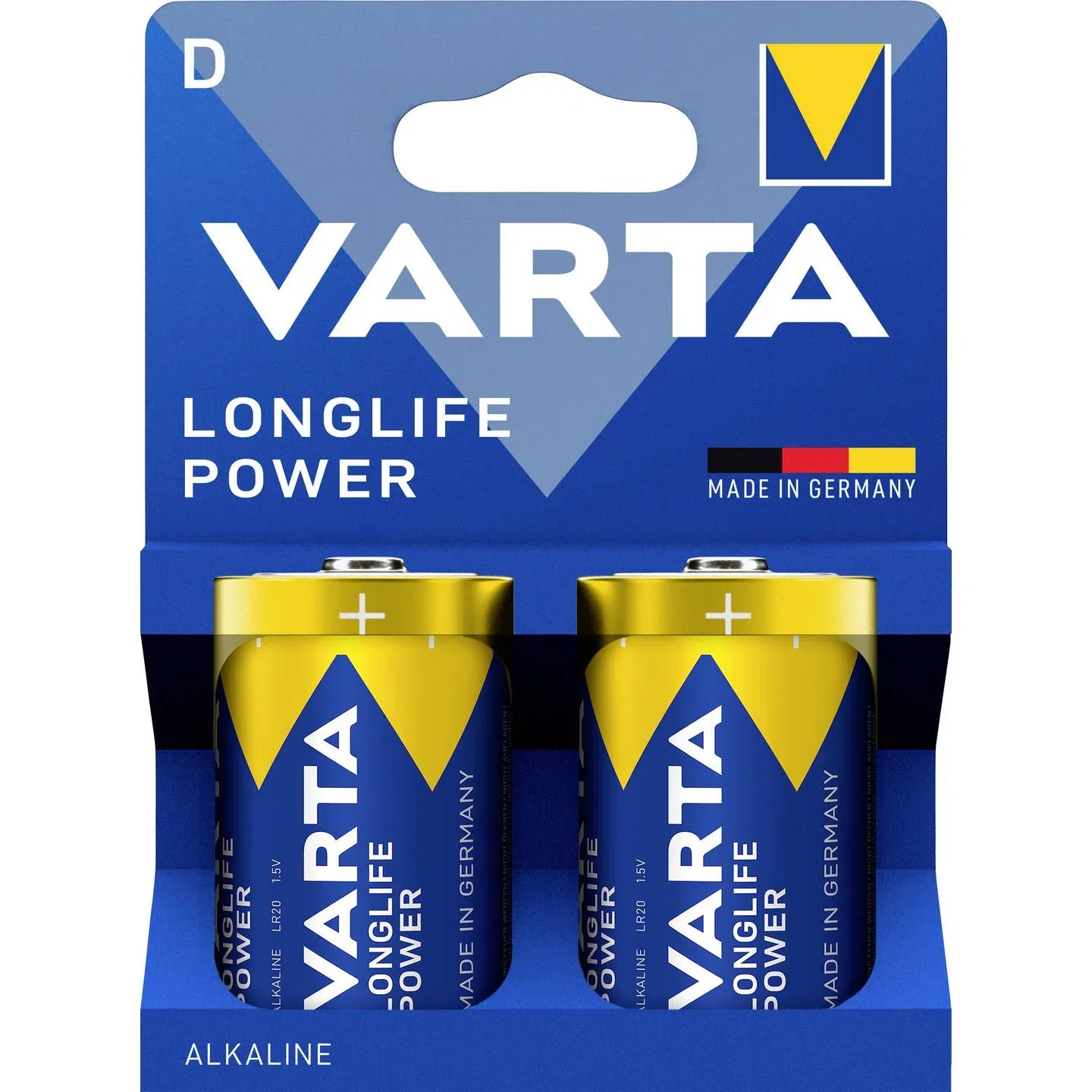 BATERII VARTA 4920 LR20 LONGLIFE POWER D 1.5V 2/SET [1]