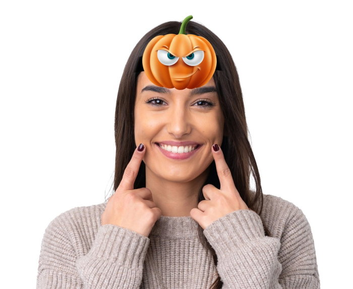 BENTITA HARTIE CU ELASTIC HALLOWEEN BOO 4/SET RV-OBOO [2]