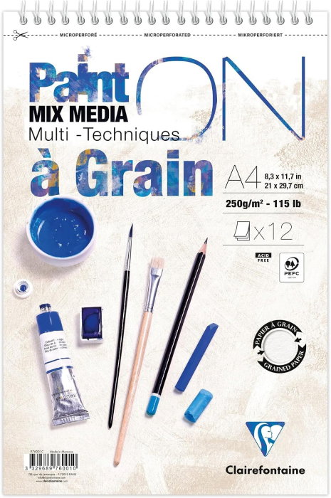 Bloc Desen A4 12F 250gr/m2 Spira Mix Media 976001C [1]