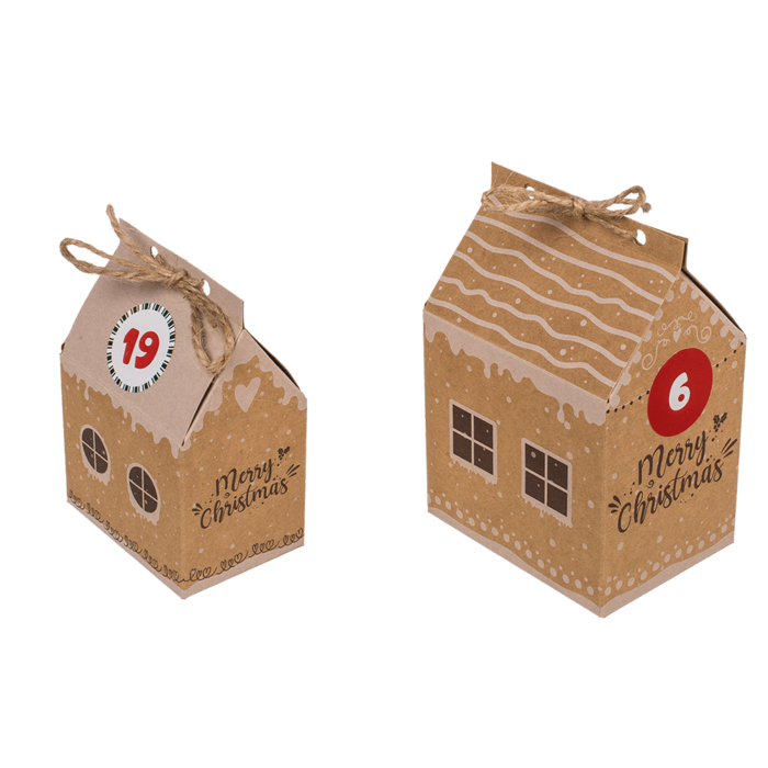 CALENDAR ADVENT CRACIUN DIY 1-24, CU CASUTE CARTON 160088 [8]