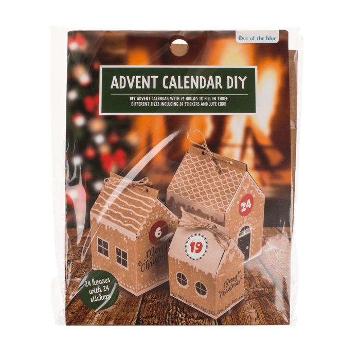 CALENDAR ADVENT CRACIUN DIY 1-24, CU CASUTE CARTON 160088 [1]