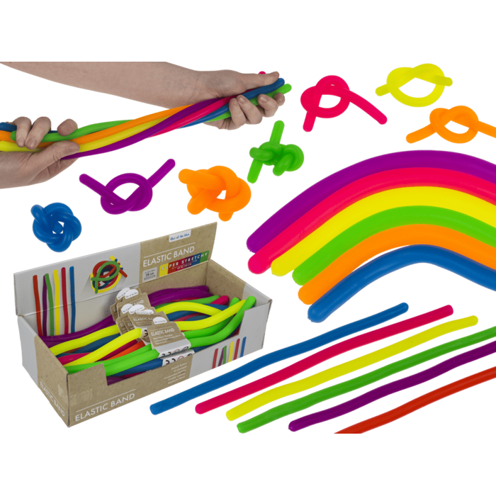 CORDON ELASTIC 28CM DIVERSE CULORI NEON 12/0913 [12]