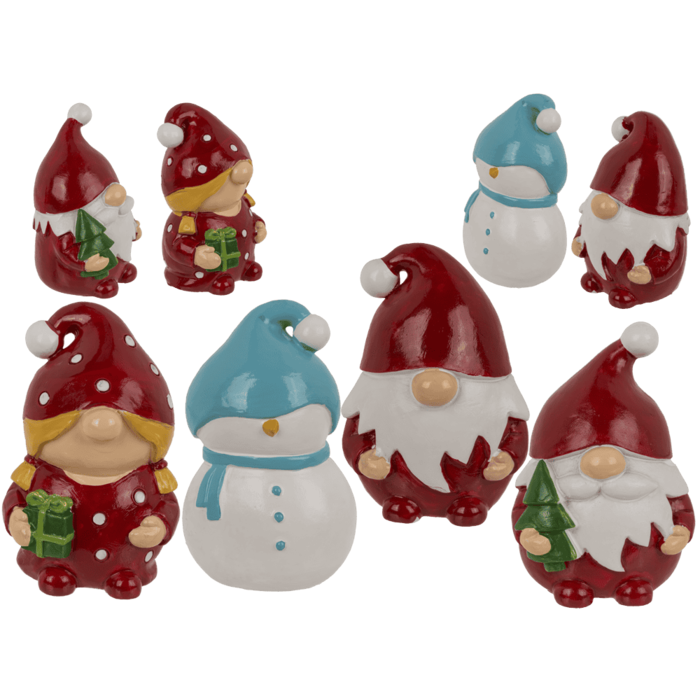 DECORATIUNE DE CRACIUN GNOM 4x3x6CM + MINI SACOSA CADOU 99/6710 [1]