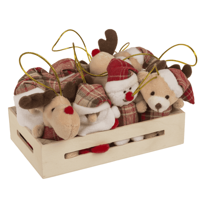 DECORATIUNI SUSPENDATE CRACIUN 8CM PLUSH 99/6701 [12]