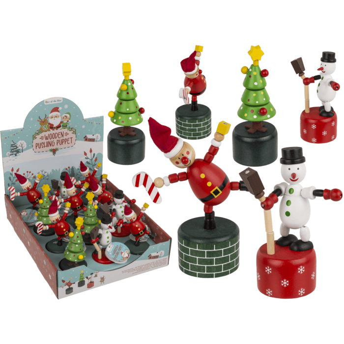 FIGURINA DECOR DIN LEMN 4.6x11CM MOTIV CRACIUN 99/6180 [1]