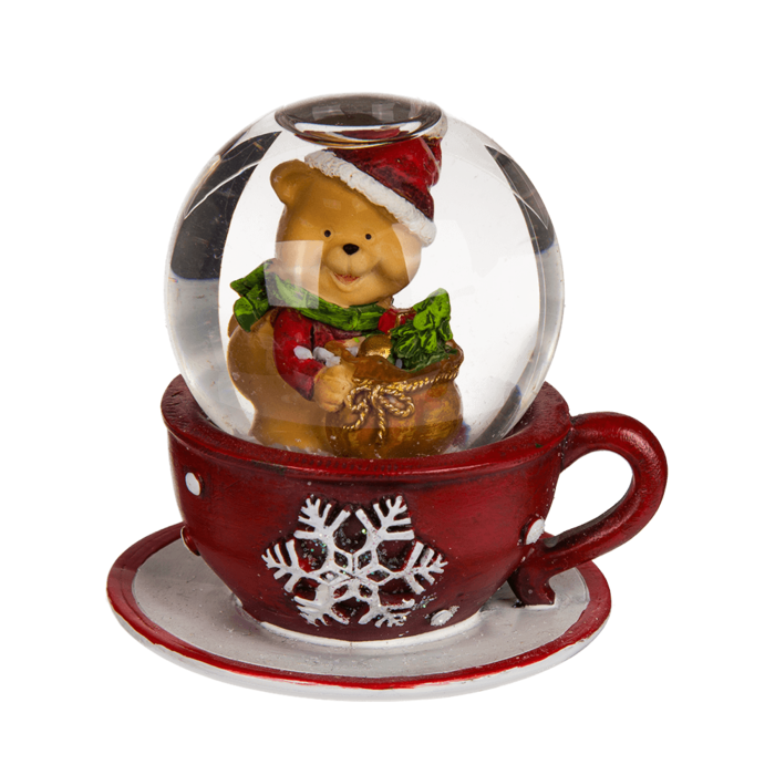 GLOB DECORATIV DIN POLIRASINA 6.5x7CM FIGURINE DE CRACIUN 946101 [2]