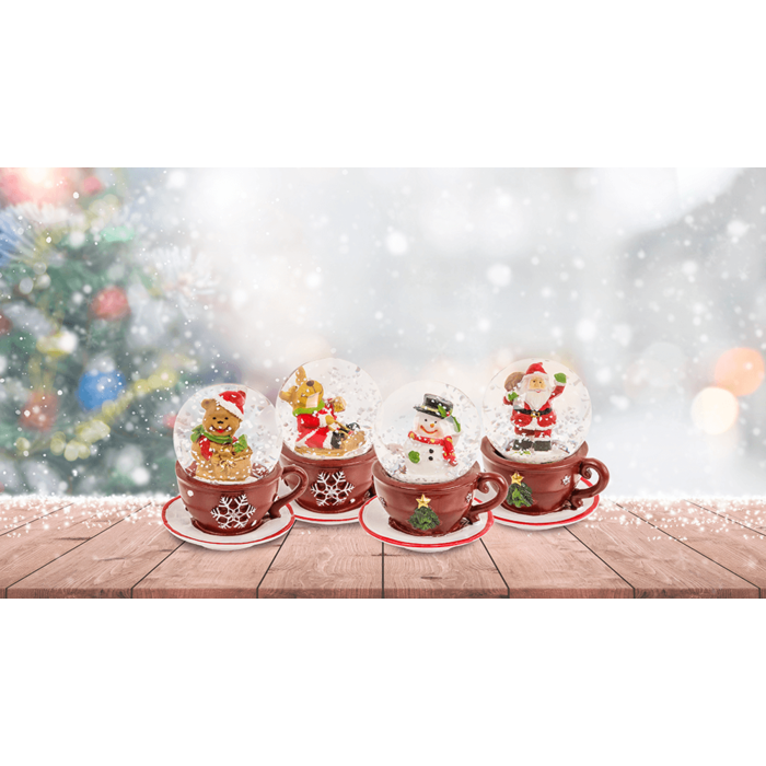GLOB DECORATIV DIN POLIRASINA 6.5x7CM FIGURINE DE CRACIUN 946101 [6]